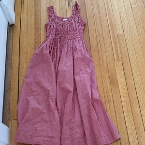 Doen Red Gingham Casual Dress